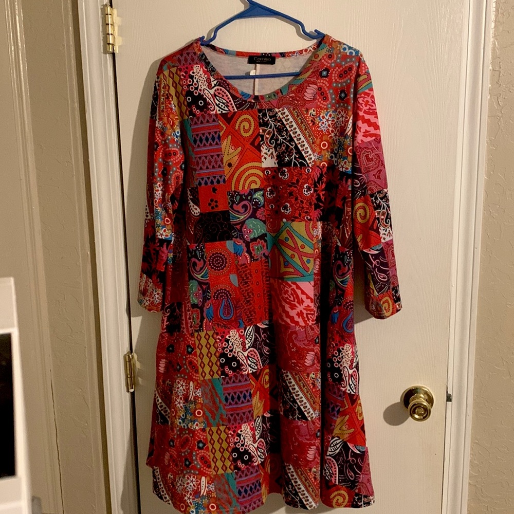 XXL dress with side pockets